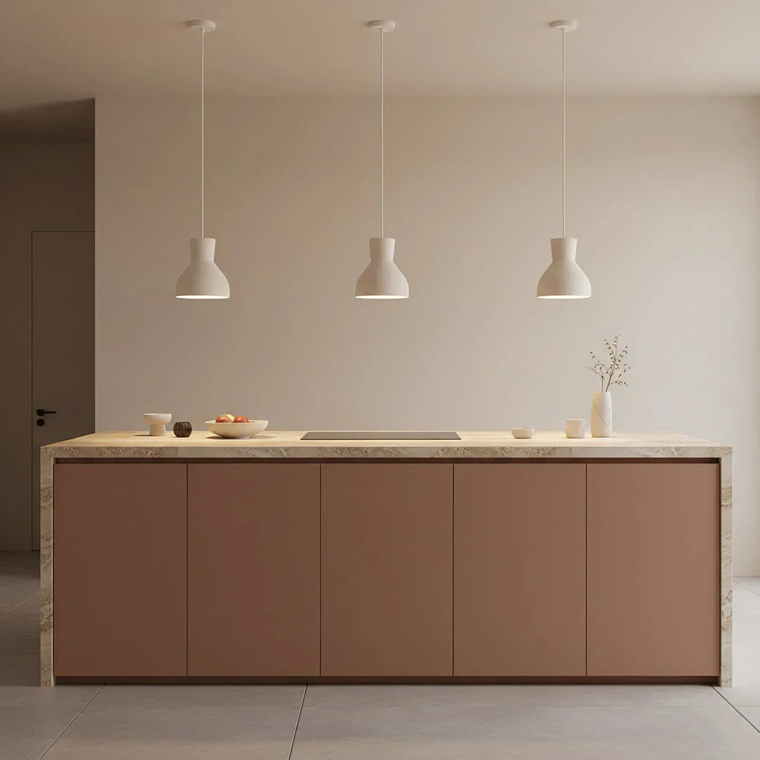 Suspension luminaire dans une cuisine