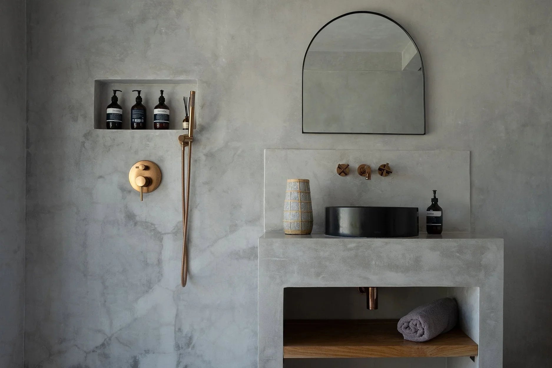 Salle de bain style bohème