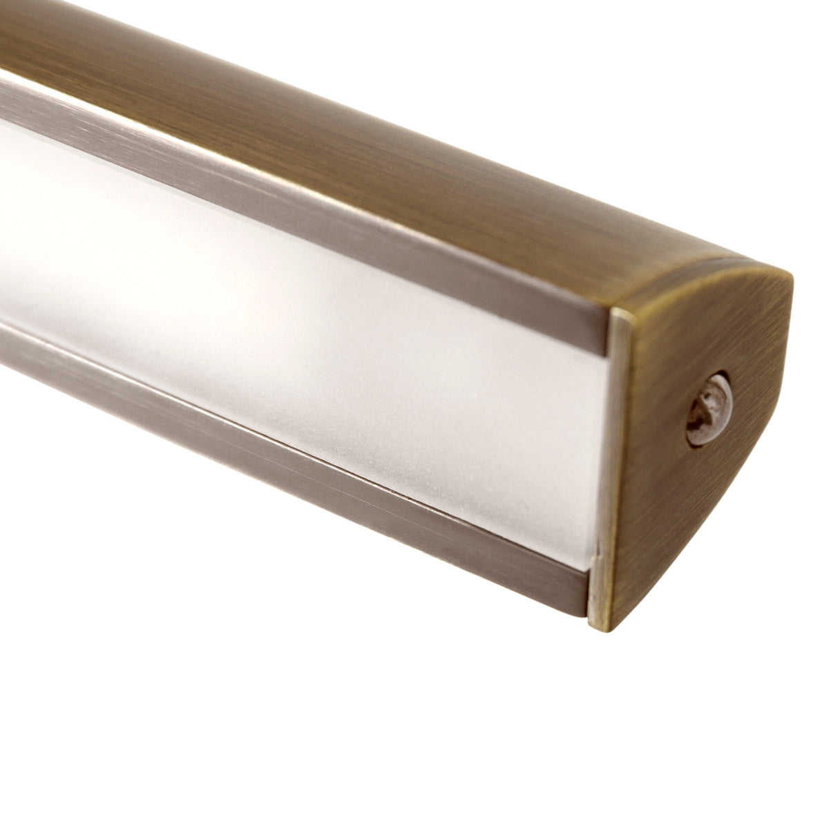 Applique murale dorée LED orientable en métal brossé – 60 cm