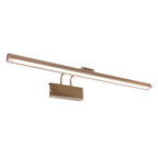 Applique murale dorée LED orientable en métal brossé – 60 cm