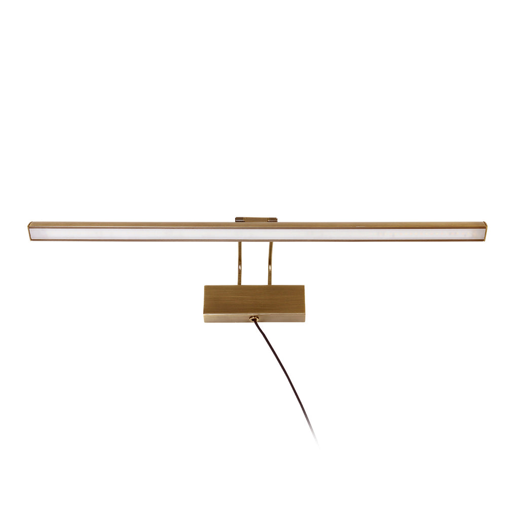 Applique murale dorée LED orientable en métal brossé – 60 cm
