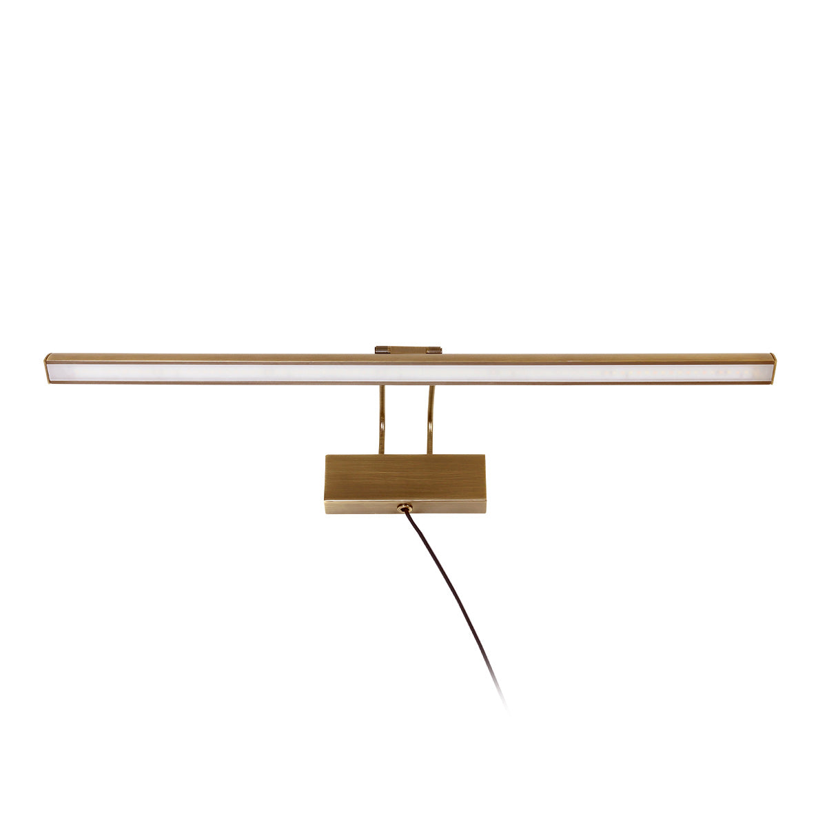 Applique murale dorée LED orientable en métal brossé – 60 cm