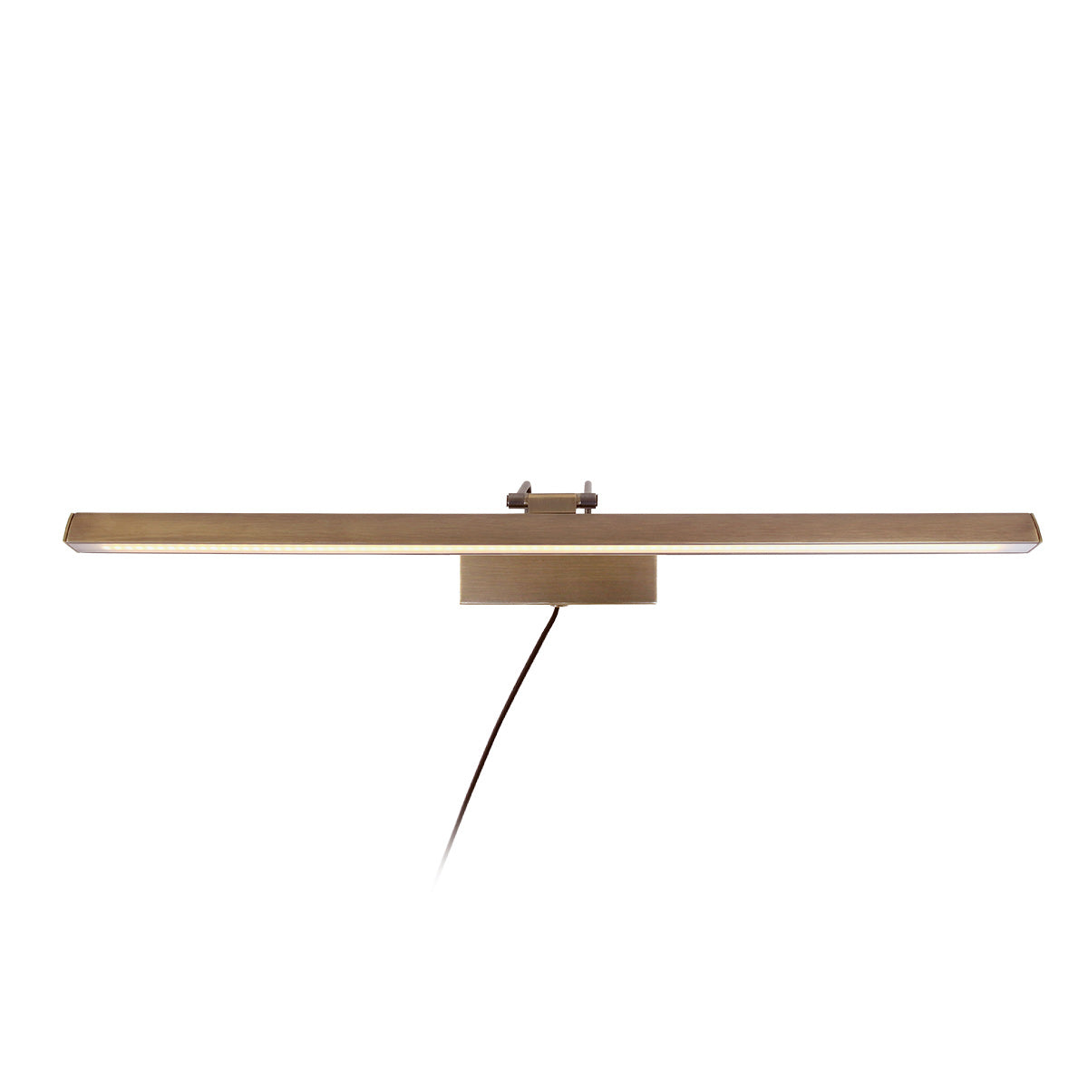 Applique murale dorée LED orientable en métal brossé – 60 cm