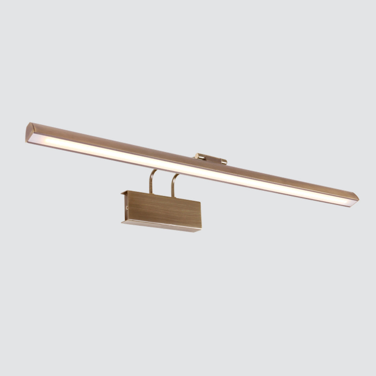 Applique murale dorée LED orientable en métal brossé – 60 cm