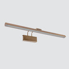 Applique murale dorée LED orientable en métal brossé – 60 cm