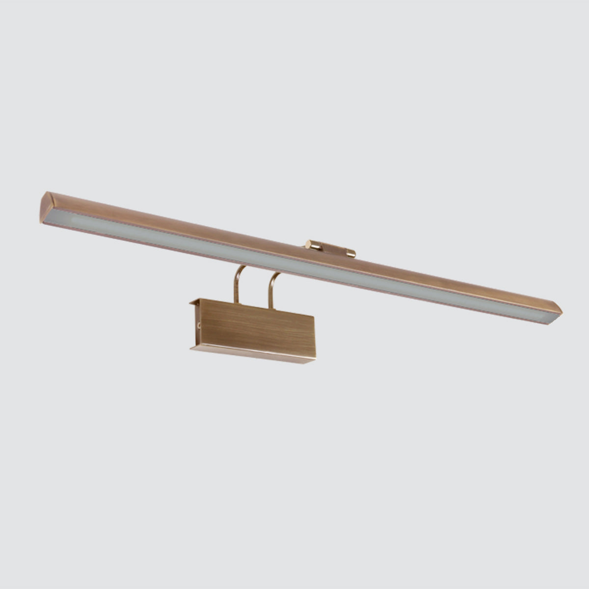 Applique murale dorée LED orientable en métal brossé – 60 cm