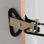 Applique murale en métal noir bras articulé et détails dorés – H20 cm