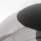 Suspension en verre fumé noir sphérique à 3 globes – Ø35 cm