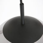 Suspension en verre fumé noir sphérique à 3 globes – Ø35 cm