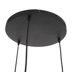 Suspension en verre fumé noir sphérique à 3 globes – Ø35 cm