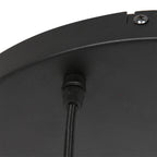 Suspension en verre fumé noir sphérique à 3 globes – Ø35 cm