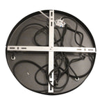Suspension en verre fumé noir sphérique à 3 globes – Ø35 cm