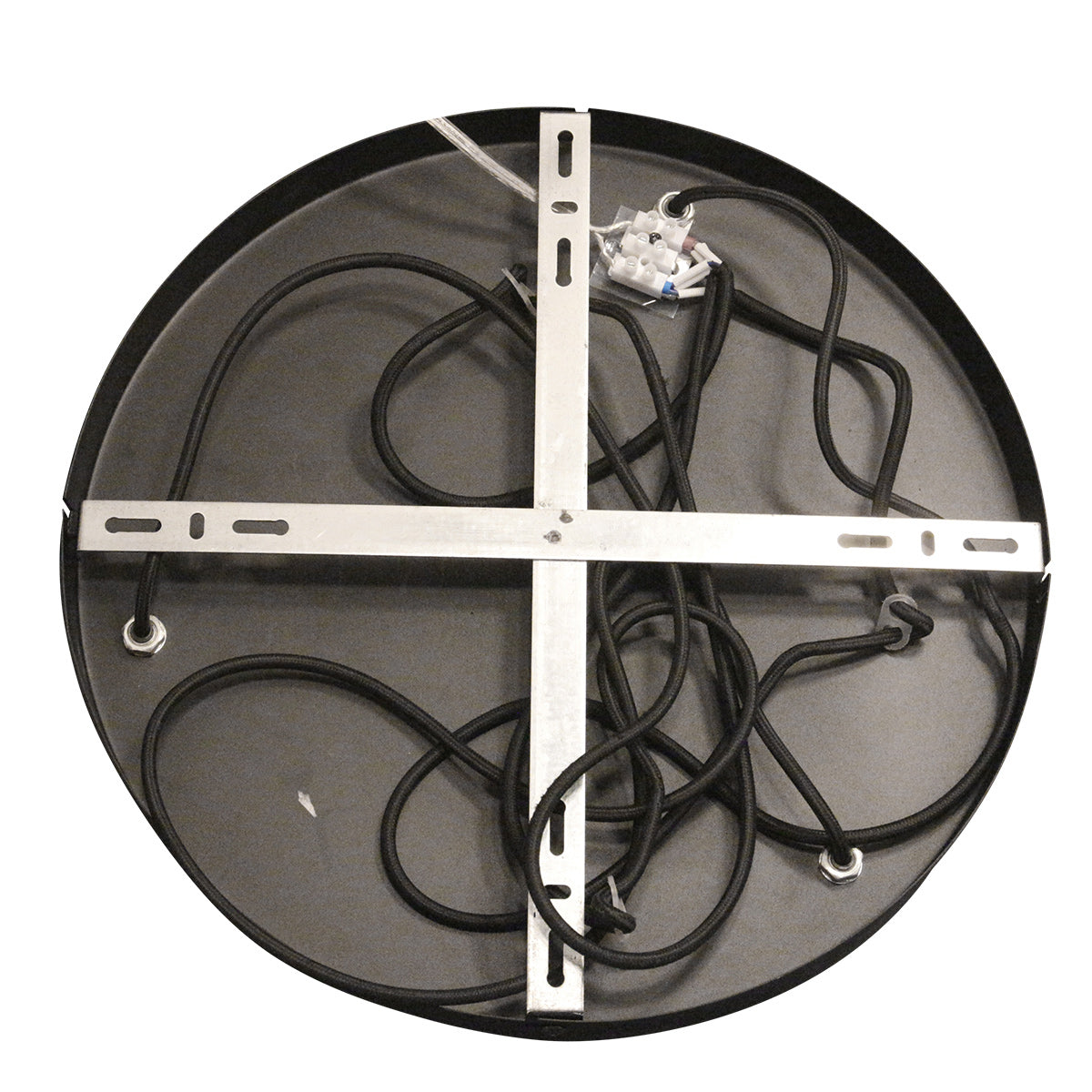 Suspension en verre fumé noir sphérique à 3 globes – Ø35 cm