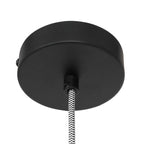 Suspension en bois ajouré motif zigzag noir et naturel – Ø46 cm
