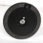 Lampadaire en métal argenté avec bras articulé et batterie rechargeable