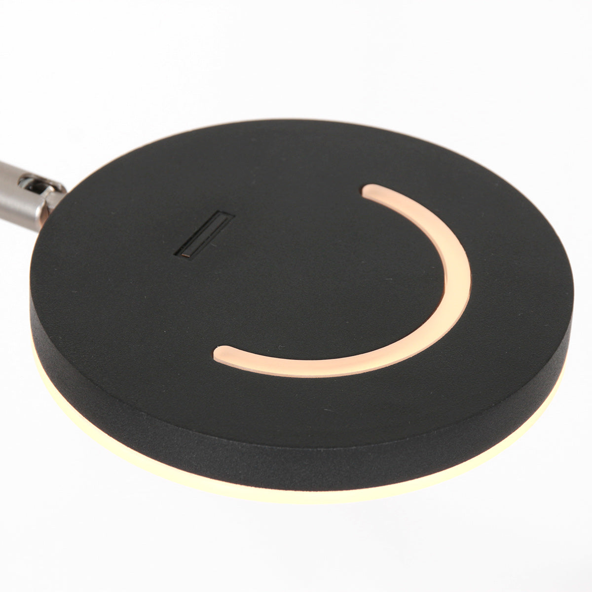 Lampadaire métal noir à bras articulé rechargeable et dimmable – H140 cm