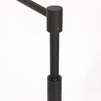 Lampadaire métal noir à bras articulé rechargeable et dimmable – H140 cm