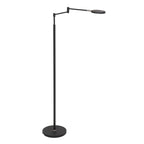 Lampadaire métal noir à bras articulé rechargeable et dimmable – H140 cm