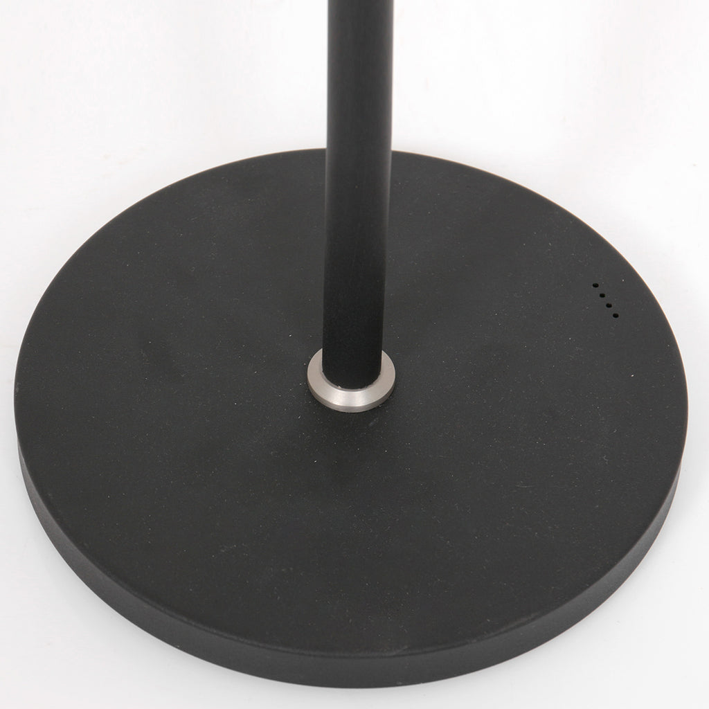 Lampadaire métal noir à bras articulé rechargeable et dimmable – H140 cm