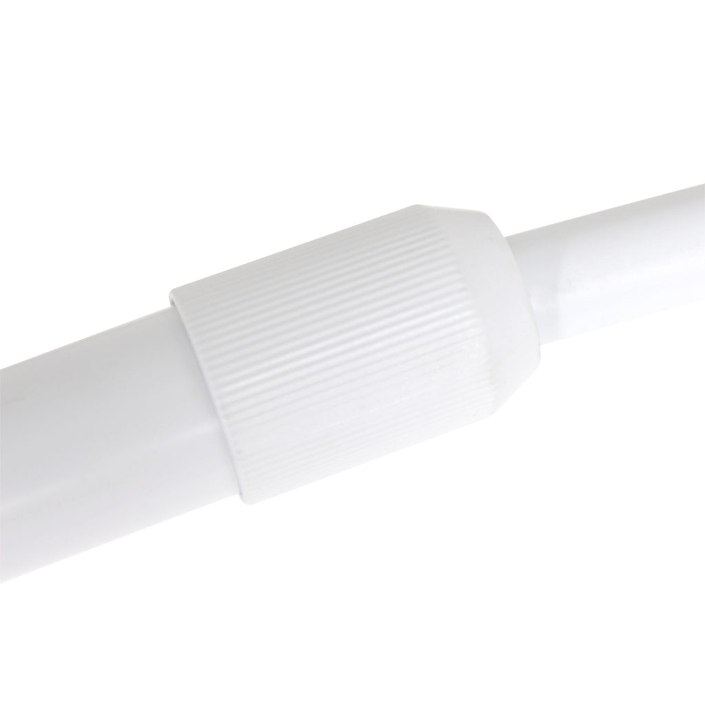 Lampadaire arc blanc fibres naturelles salon – Ø50 cm