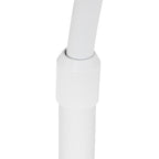 Lampadaire arc blanc fibres naturelles salon – Ø50 cm