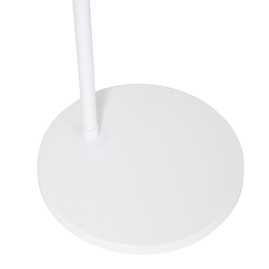 Lampadaire arc blanc fibres naturelles salon – Ø50 cm