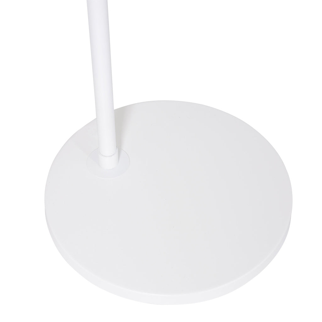 Lampadaire arc blanc fibres naturelles salon – Ø50 cm