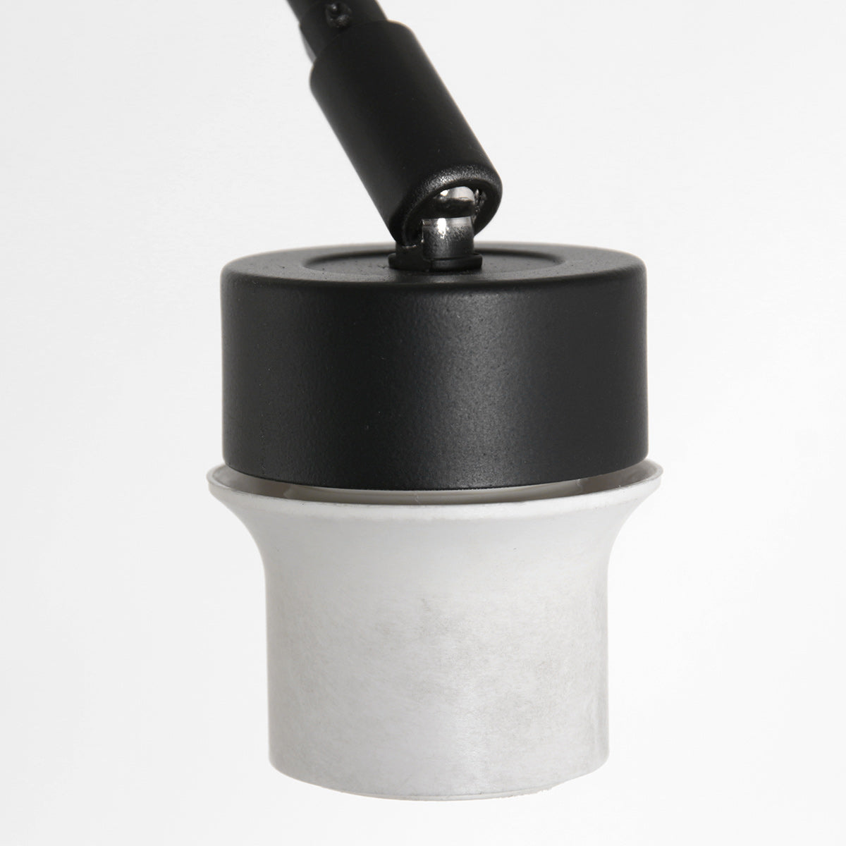 Lampadaire rotin naturel à structure articulée noire – Ø40 cm