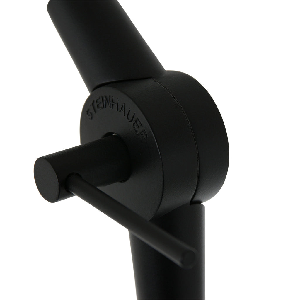 Lampadaire rotin naturel à structure articulée noire – Ø40 cm