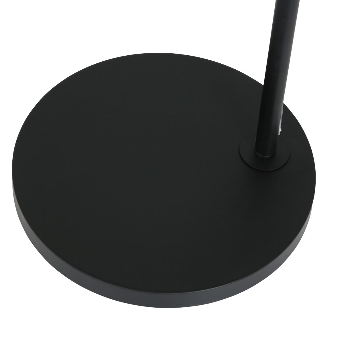 Lampadaire rotin naturel à structure articulée noire – Ø40 cm