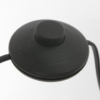 Lampadaire rotin naturel à structure articulée noire – Ø40 cm