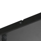 Suspension multiple en verre ambré et laiton à 9 ampoules – 150x55 cm