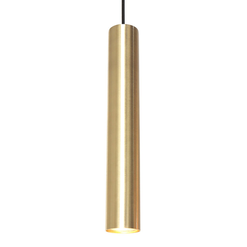 Suspension multiple en verre ambré et laiton à 9 ampoules – 150x55 cm