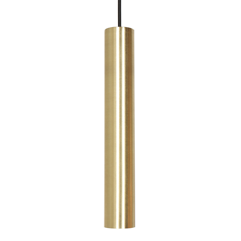 Suspension multiple en verre ambré et laiton à 9 ampoules – 150x55 cm