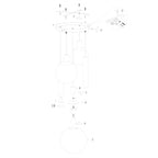 Suspension multiple noire en verre fumé à sphères ajourées – Ø60 cm