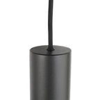 Suspension multiple noire en verre fumé à sphères ajourées – Ø60 cm