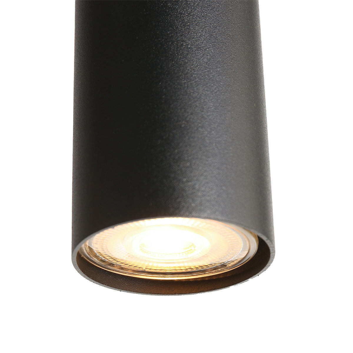 Suspension multiple noire en verre fumé à sphères ajourées – Ø60 cm