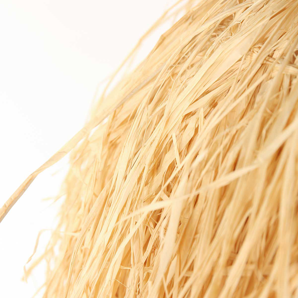Suspension en fibres naturelles beige finition frangée – Ø53 cm
