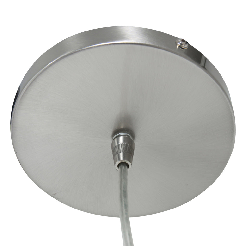 Suspension tambour tissu noir intérieur doré en métal brossé – Ø50 cm