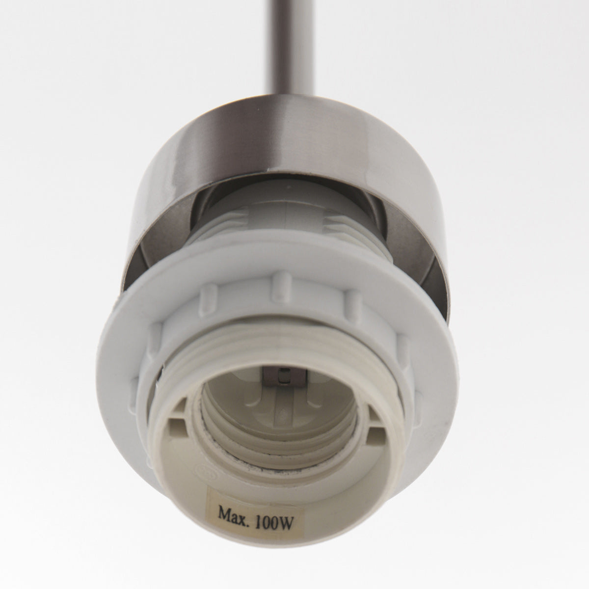 Suspension tambour tissu noir intérieur doré en métal brossé – Ø50 cm