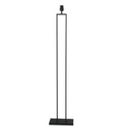 Lampadaire métal noir abat-jour tissu cylindrique noir doré – H160 cm