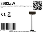 Lampadaire métal noir abat-jour tissu cylindrique noir doré – H160 cm
