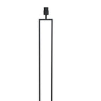 Lampadaire métal noir abat-jour tissu cylindrique noir doré – H160 cm