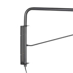 Applique murale en métal noir et bronze à bras articulé – 68 cm