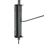 Applique murale en métal noir et bronze à bras articulé – 68 cm