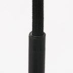 Suspension en rotin naturel ajouré et métal noir – Ø40 cm