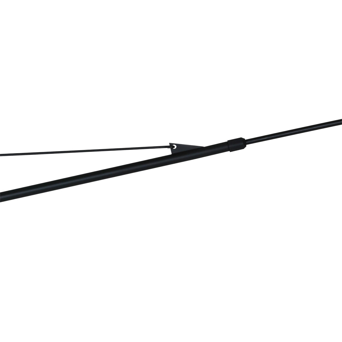 Applique murale rotin ajouré naturel et métal noir – Ø50 cm