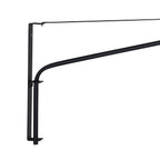 Applique murale rotin ajouré naturel et métal noir – Ø50 cm