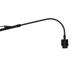 Applique murale rotin ajouré naturel et métal noir – Ø50 cm