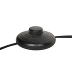 Lampadaire en métal noir abat-jour rotin naturel orientable – H165 cm